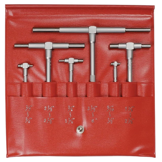Set de manómetro telescópico Mitutoyo 155-903, 5/16 a 6, 6 piezas