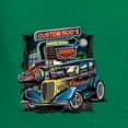thumbnail image 2 of Wild Bobby, Hot Custom Rods Drive Thru Diner, Cars and Trucks, Front and Back Unisex Crewneck Graphic Sweatshirt, Kelly, Large, 2 of 4