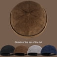 thumbnail image 2 of Jiibva Corduroy Hat Docker Cap for Men Women, Brimless Hats Worker Sailor Cap Beanie Retro Beanie Rolled Cuff Skullcaps with Adjustable, 2 of 7