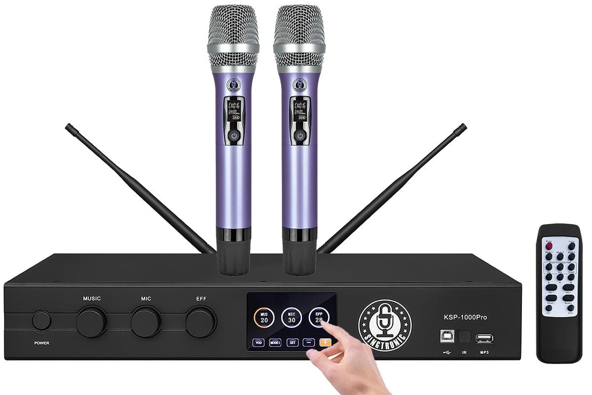 Singtronic Complete Karaoke System 3000W Youtube Songs by Iphone and Android