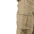 thumbnail image 4 of Men's Hiking Work Pants Lightweight Cotton Ripstop Outdoor Cargo Pants Trousers with Multi Pockets Big and Tall Size XS-6XL Yellow, 4 of 6