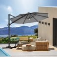 thumbnail image 3 of 10FT Cantilever Patio Umbrella with Base, 360° Rotating Offset Umbrella for Backyard, Deck, Poolside., 3 of 6
