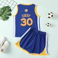 thumbnail image 3 of NBA Golden State Warriors Stephen Curry #30 Basketball jersey Blue cm v 110, 3 of 5