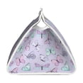 thumbnail image 3 of Lsque Purple Butterfly Printed Long Tissue Box Cover Holder, Facial Paper Organizer Dispenser,Triangle with Bottom Belt, PVC Leather Decorative Organizer, 3 of 9