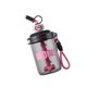 thumbnail image 1 of Summers Water Bottle With Straw Mixer Large Capacity Travel Friendly Handle Portable Plastic Cup For Hiking Sports White pink, 1 of 4