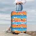 thumbnail image 5 of Salouo Shark On Line Pattern Travel Dust-proof Suitcase Cover, Softside Suitcase Protector Luggage Cover Protector for 18-32inch ,Not Included Suitcase, 5 of 8