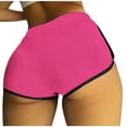 thumbnail image 2 of Homenesgenics Shorts for Women Plus Size Lightweight Breathable Sporty Fashion Sexy Women's Solid Casual Shorts High Waisted Ladies Shorts Pink S, 2 of 5