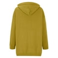 thumbnail image 4 of YOTAMI Women's Knit Sweater Cardigans 2025 Winter Oversized Cardigan with Pocket Long Sleeve Solid Color Open Front Lightweight Casual Jacket Coats Yellow, Sizes XL, 4 of 4