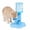 Blue – With Bottle, variant on Niopets Water Dispenser for Cats, Adjustable Elevated Gravity Pet Waterer with Suction Cup Base, No Electricity, Fits Standard Bottles