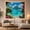 Hibiscus Cove, variant on Ocean Waves Tropical with Beach Main Pristine Sand, Mystical Fantasy for Space Lovers, Galaxy Room Decor, Housewarming Gift, Tapestry Wall Hanging for Bedroom and Dorm