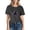 A01Black, variant on Womens Vintage Halloween Tops Creepy Witch Hat Print Graphic T-Shirt Casual Short Sleeve Crewneck Fall Festival Tee Shirts Lightweight Blouse Everyday Wear