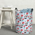 thumbnail image 6 of Sikiie Panda And Rose Print Round Dirty Clothes Basket, Waterproof Standing Foldable Storage Basket, for Laundry Room, Bedroom, Bathroom Storage-Medium, 6 of 6