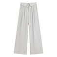 thumbnail image 4 of Krdevn Womens Pants - Women's Casual Pants High Waisted Wide Leg Trousers Flowy Straight Fit Comfortable Stretchy Soft Fabric,Pants for Women,Size:M, 4 of 4
