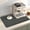 Dark Gray, variant on Dish Mat Drying Kitchen Mat, ,12"x16" Super Absorbent Kitchen Dish Drying Pad for Countertop, Easy to Clean Drainer Mats with Non-slip Rubber Backed for Kitchen Counter, Beige Checkered