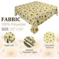thumbnail image 4 of Sunflower Tablecloth 55x55 Inch Table Cloth Covers, Stain Resistance Polyester Table Covers for Kitchen Dining Home Decor, 4 of 6