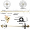 thumbnail image 2 of 29 " Good Compatibility Closed Go Kart Rear Live Axle Kit Chain Sprocket Brake Wheel Hub Assembly, 2 of 13