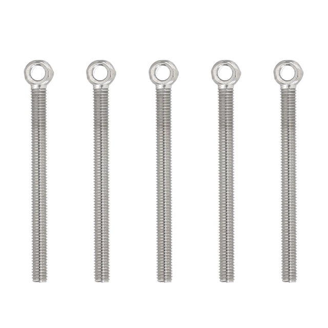 Uxcell 5Pcs M5x63mm Machinery Lifting Shoulder Eye Bolts Threaded Screw Eyebolt