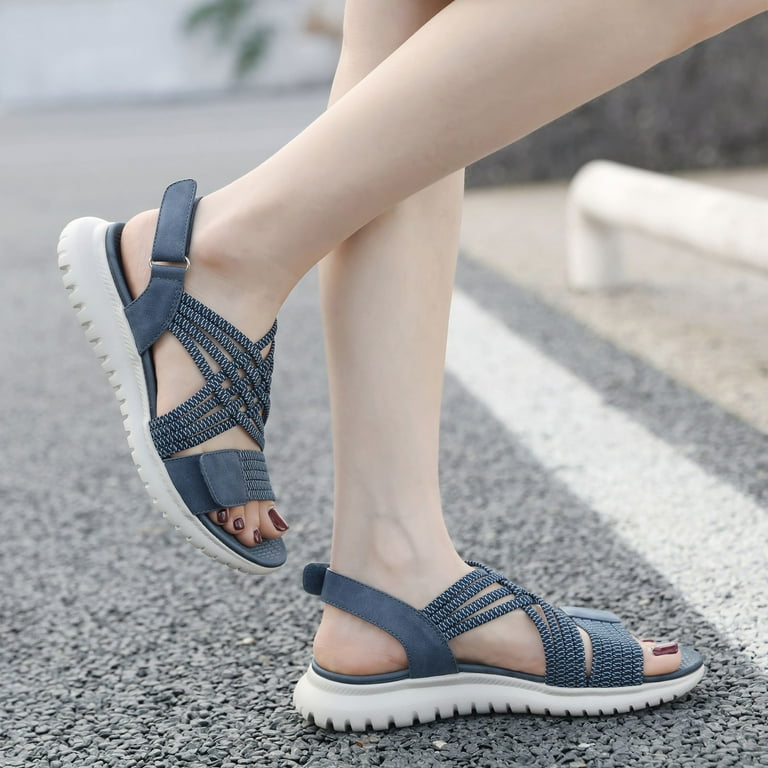 Mepaouo Women's Hiking Sandals Lightweight Strappy Walking Summer