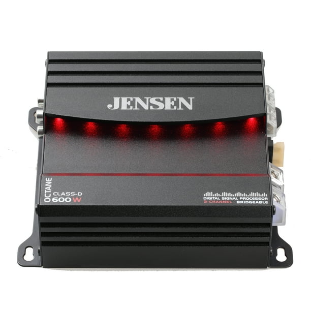 JENSEN XDA92RB Class D 2 Channel Bridgeable Amplifier with 80 Watts x 2