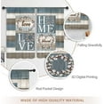 thumbnail image 5 of Rustic Floral Flower Sweet Love Home Kitchen Curtains, Farmhouse Country Vintage Wood Plank Door Small Short Cafe Window Curtain Over Sink Dining Room Decor Rod Pocket Drapes 2 Panels 36"x28" Inch, 5 of 6