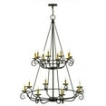 thumbnail image 6 of Meyda 156129 45 in. Estrella 16 Light Two Tier Chandelier, Antique Iron Gate, 6 of 7