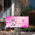 thumbnail image 3 of Faith Love Hope Siberian Husky Breast Cancer Awareness Survivor Landscape Wood Sign Husky Dog Lover Gifts Hanging Wall Home Decor - 02017, 3 of 5