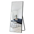 thumbnail image 1 of NeuType Full Length Mirror Floor Rectangle Black 59"x19", 1 of 9