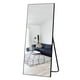 NeuType Pleine Longueur Miroir Plancher Grande Chambre Murale Dressing Miroir Noir 59"x19" – image 1 sur 9