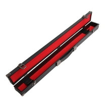 GSE Games & Sports Expert 32" Red Billiard Pool Cue Hard Box. Hard Leatherette Billiard Pool Cue Case for 2-Piece Pool Cue Stick