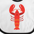 thumbnail image 4 of Inktastic Lobster Distressed Ocean Creature Boys or Girls Baby Bib, 4 of 4