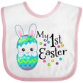 thumbnail image 3 of Inktastic My First Easter- Bunny in an Egg Boys or Girls Baby Bib, 3 of 4