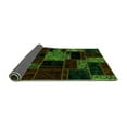 thumbnail image 2 of Ahgly Company Indoor Square Patchwork Green Transitional Area Rugs, 4' Square, 2 of 4