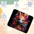 thumbnail image 3 of Floral Animal Desk Pad Mouse Mat Desk Mat - Square 8.3x9.8 Inch Non-Slip Rubber Bottom Printed, Suitable for Office and Gaming, 3 of 6