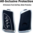 thumbnail image 3 of Key Fob Cover Compatible with Lexus ES NX GX RX UX LC LS Key Case Shell with Keychain,Black, 3 of 7