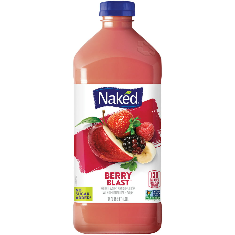 Naked Juice Strawberry Banana 100% Juice Smoothie 15.2 fl 