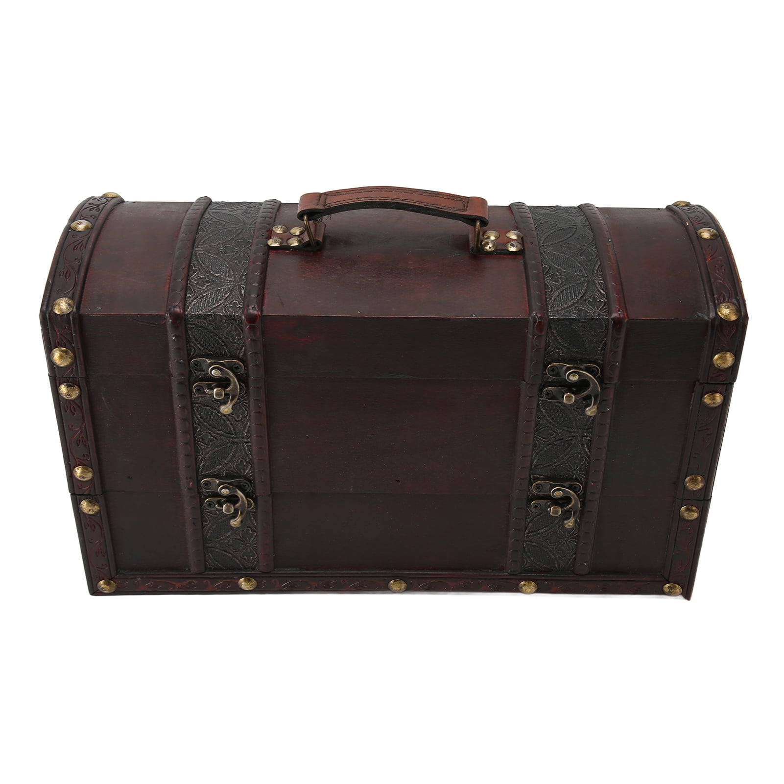 Boîte à Vin Vintage Style Bagage - Pour 2 Bouteilles - En Bois Et Simili Cuir - Idéal Cadeau Mariage, Anniversaire