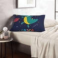 thumbnail image 6 of Sikiie Dinosau Space Explorer Print Plush Pillow Cover, Wrinkle-proof and Stain-resistant Pillow Protector without Pillow Core, Home Decoration-16"x24", 6 of 6