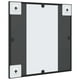 thumbnail image 5 of Espejo de pared VidaXL minimalista de hierro negro de 40 x 40 cm, 5 of 5