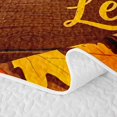 thumbnail image 5 of Erosebridal Fall Harvest Twin Quilt Set 2 Pieces,Autumn Pumpkin Twin Coverlet Set,Coffee,1 Bedspread and 1 Pillowcase, 5 of 7