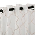 thumbnail image 2 of Superior Lattice Sheer Curtain Set of 2, 52" x 108", Champagne, 2 of 8