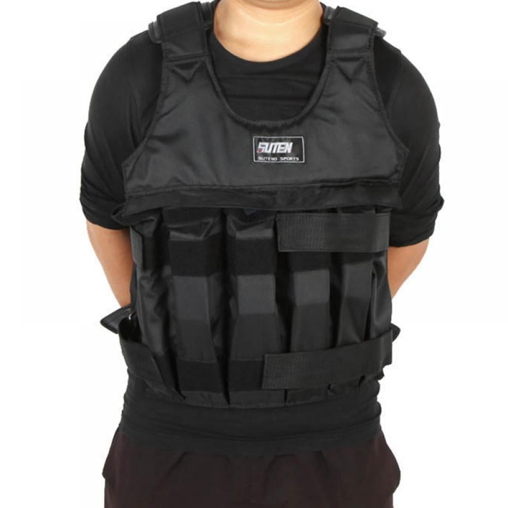 Weighted Vest Adjustable Jacket Boxing Training Waistcoat Max Loading 10kg for sale online 