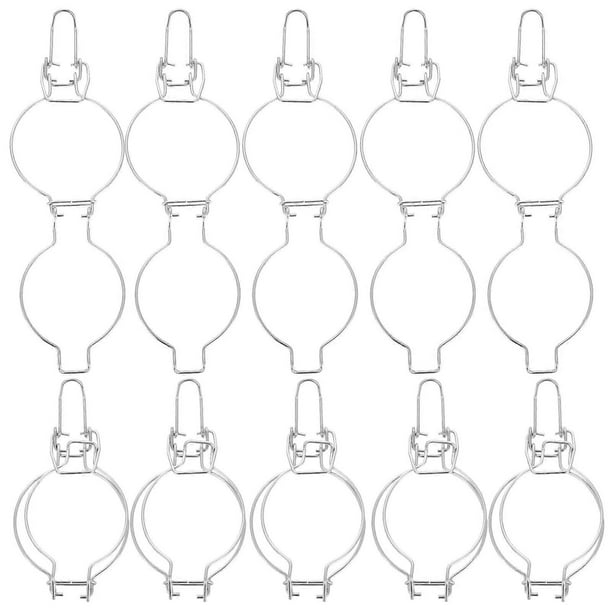 10pcs Glass Canning Jar Accessories Wide Mouth Mason Jars Wire Clamp Sealed Buckle Kitchen Storage Can Sealing Fastenings Replacement