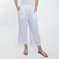 thumbnail image 2 of Elsie & Zoey Monroe Cotton Gauze Wide Leg Cropped Drawstring Pant for Women, 2 of 6