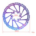 thumbnail image 3 of Rotor de freno de disco shamjiam para bicicleta 160 mm hidráulico, 3 of 9