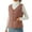 Brown, variant on Women's Double-sided Cotton Padded Sleeveless Vest Jacket, Stand Collar, Black, Size XXL
