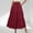 c01Red, variant on JGGSPWM Women's Summer Casual Elegant Layered Tiered Maxi Skirt High Waisted A Line Flowy Long Skirts with Pockets Black XXL