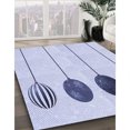 thumbnail image 3 of Ahgly Company Machine Washable Indoor Round Transitional Lavender Blue Area Rugs, 4' Round, 3 of 7