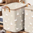 thumbnail image 4 of LAICAIW Sac de Rangement pour Vêtements Portable en Non-Tissé Sac de Rangement pour Vêtements et Couettes Boîte de Rangement pour Vêtements Contenant de Rangement Pliable pour Garde-Robe avec Poignée Durable Catégorie Garde-Robe Boîte de Rangement Vêtements pour Bébé (Beige, 4 of 5