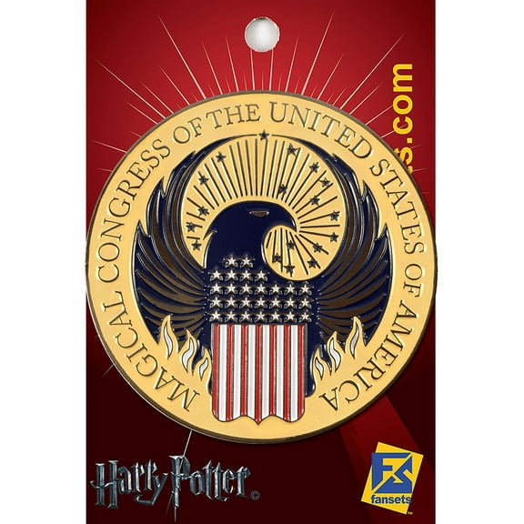 Fantastic Beasts Harry Potter MicroMagic MACUSA Crest Licensed FanSets Pin