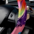 thumbnail image 5 of Robot Unicorn Attack 14.5 Inch Printing PVC Leather Steering Wheel Covers Car Wheel Cover Auto Accessories, 5 of 6